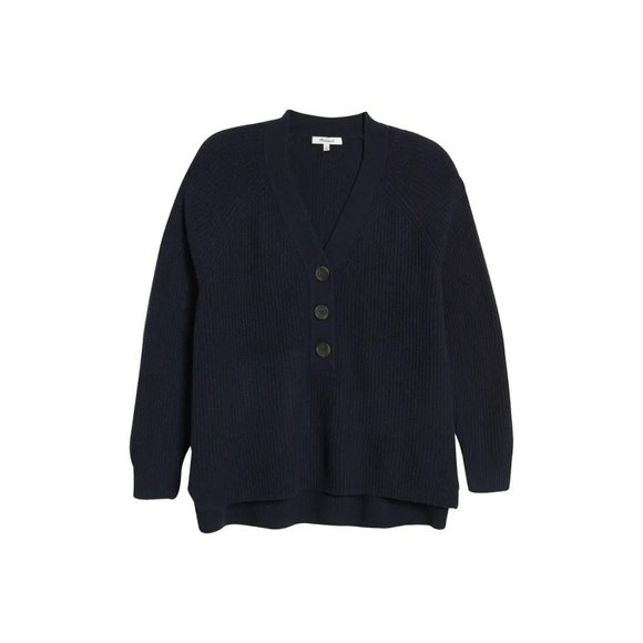 Madewell Lyle Rib Henley Long Sleeve Sweater - Picture 5 of 10